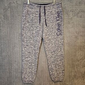 Calvin‎ Klein Performance Mens Space Dye Joggers Navy Blue Quick Dry PF6P1058 M